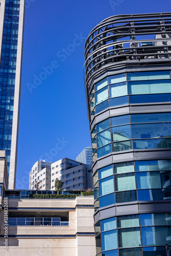 Architectural skyscraper photo that can also be used as a background
