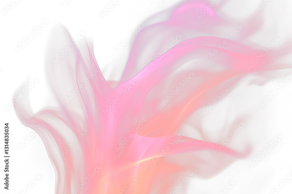 Abstract pink and orange smoke swirls on Transparent background. (2) Abstract pink and orange smoke swirls on Transparent background. (2)