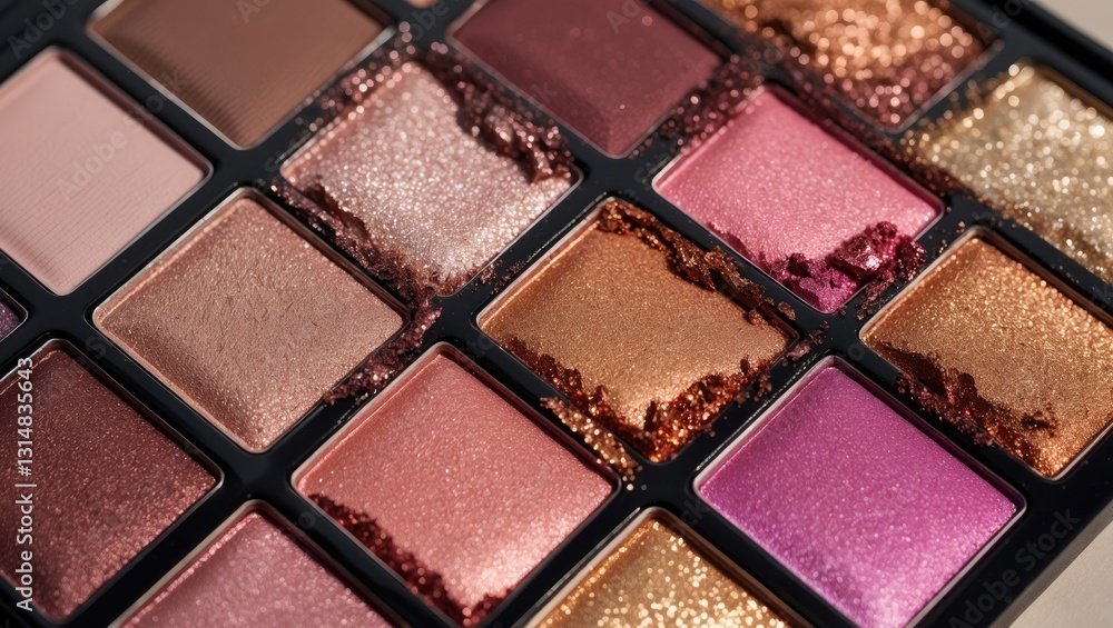 Smears of vibrant eye shadow texture background Smears of vibrant eye shadow texture background