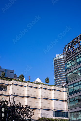 Architectural skyscraper photo that can also be used as a background
