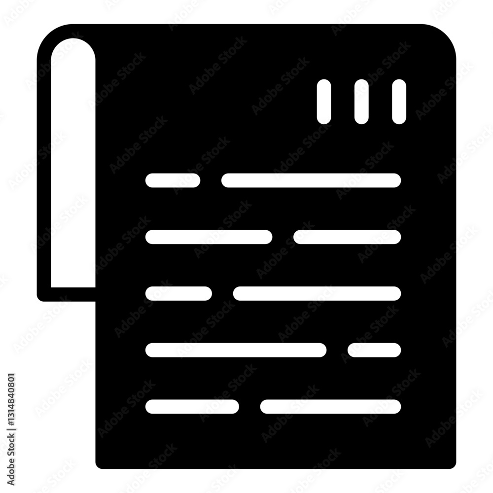 Article icon vector illustration for ui ux needs Article icon vector illustration for ui ux needs