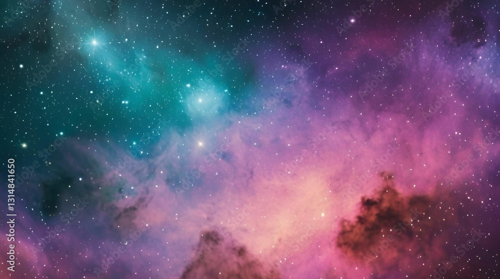 Fototapeta premium background with stars and nebula