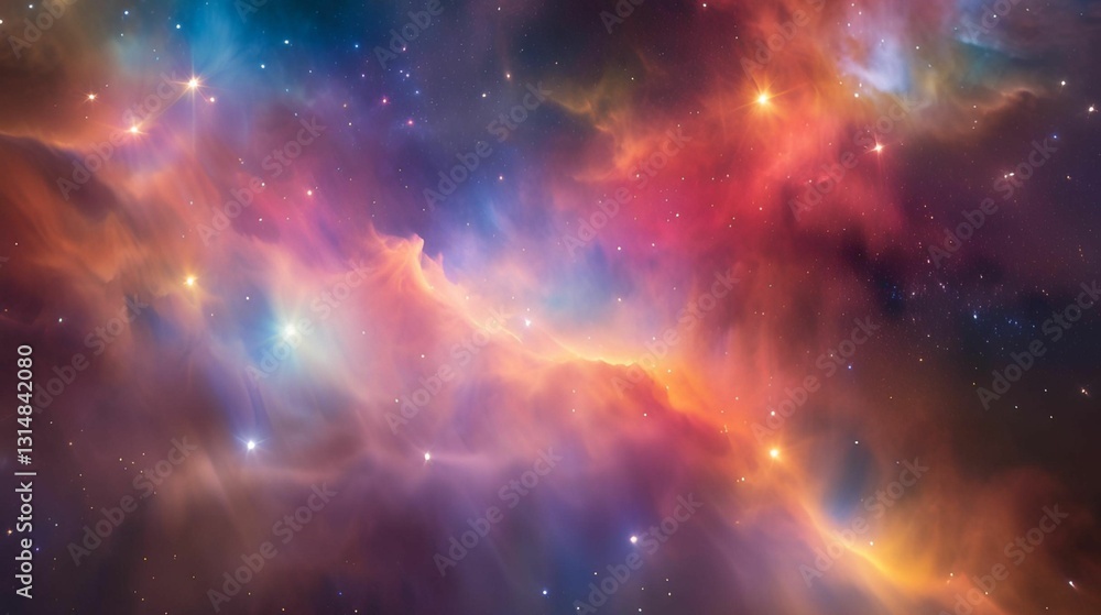 background with stars and nebula