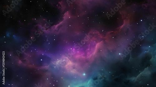 background with stars and nebula