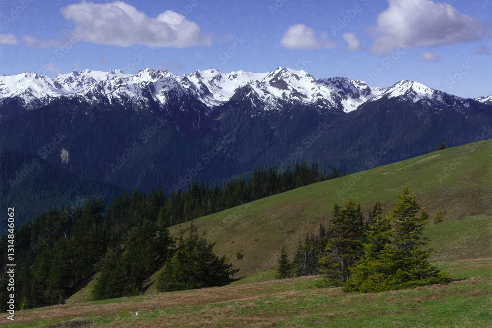 Fototapeta premium Snow capped