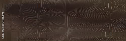 Optical illusion brown lines background.Conceptual design of optical illusion vector. EPS 10 Vector illustration. Brown background .mocha mousse 