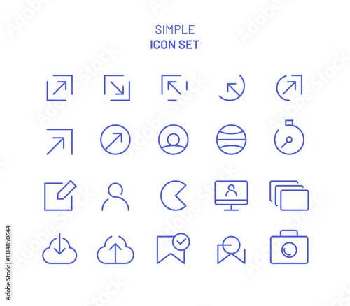 simple icon set 