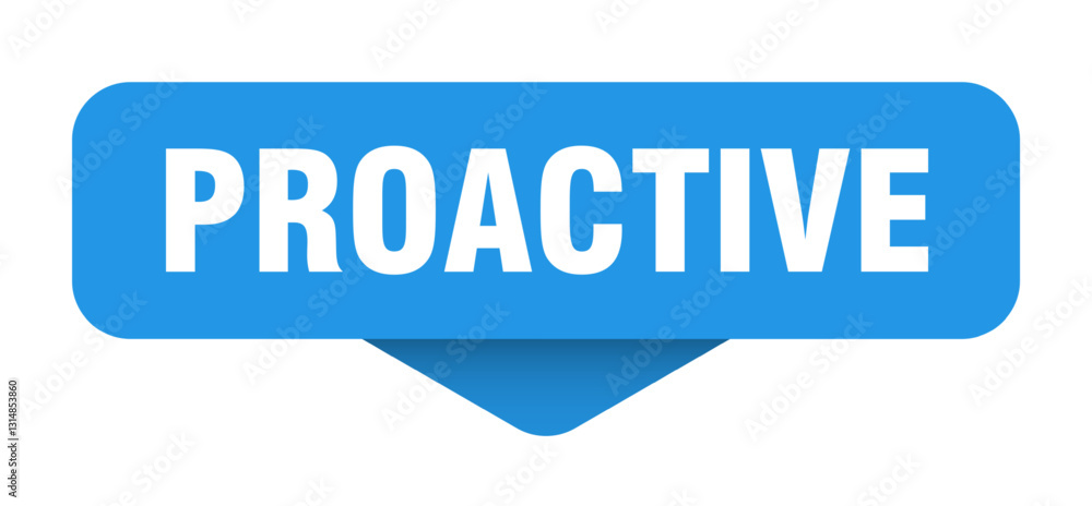 proactive sticker. proactive sign on transparent background proactive sticker. proactive sign on transparent background