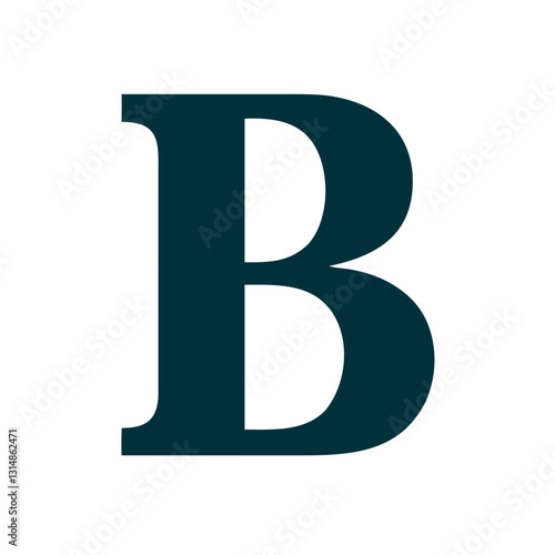 Bold Text Icon in Dark Teal for Typography and Text Formatting