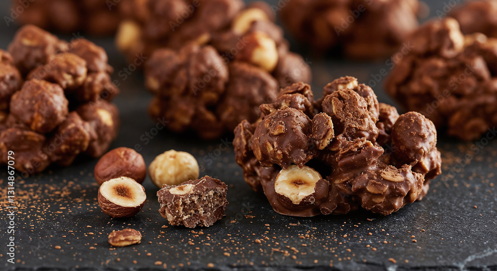 Indulgent Chocolate Hazelnut Clusters