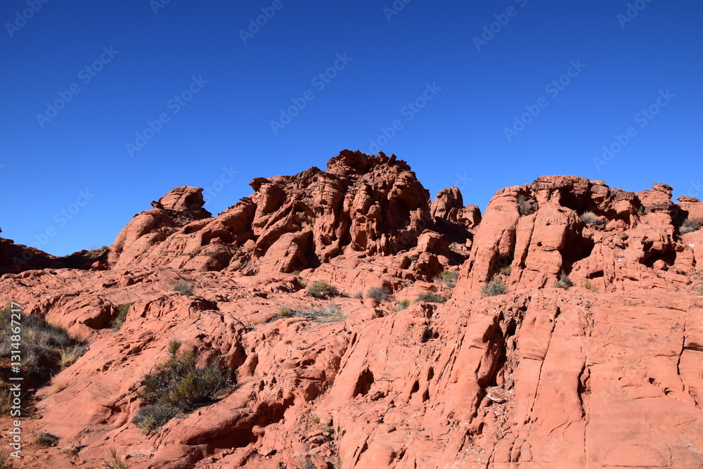 Fototapeta premium Rocks from Valley of Fire Scenery