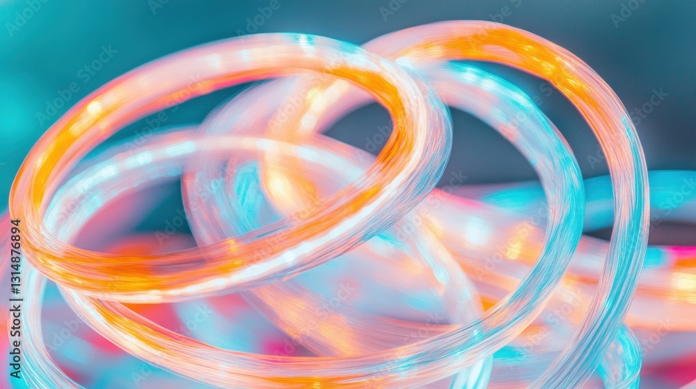 Vibrant abstract light trails in motion Vibrant abstract light trails in motion