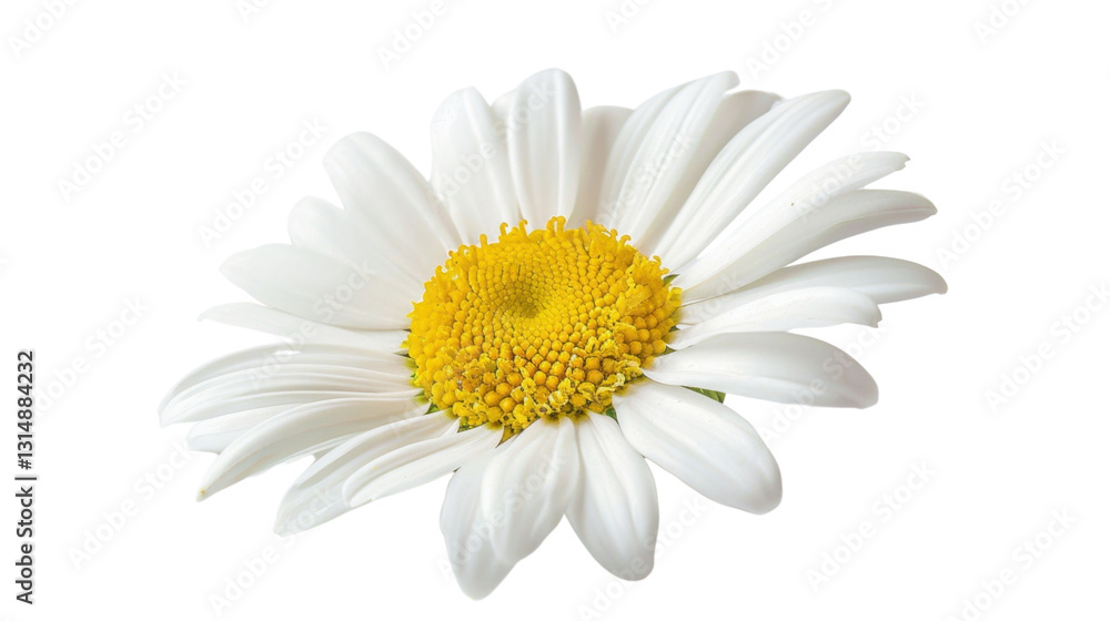 Fototapeta premium White daisy flower blooming with transparent background