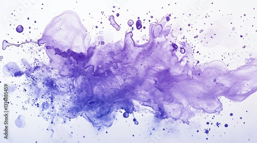 Lilac Blue Blot 16:9 Ratio for Design