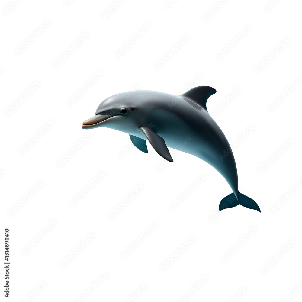Naklejka premium Dolphin isolated on white