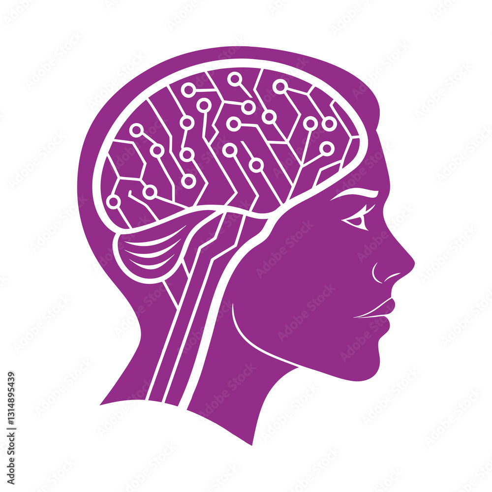 Creative Brain Logo Abstract Neural Network with Idea Lightbulb Icon . Creative Brain Logo Abstract Neural Network with Idea Lightbulb Icon .