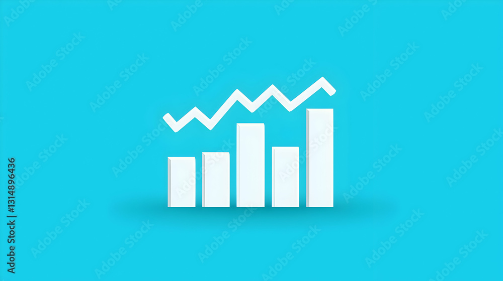 Growth Chart Graphic for Business and Financial Presentations Growth Chart Graphic for Business and Financial Presentations