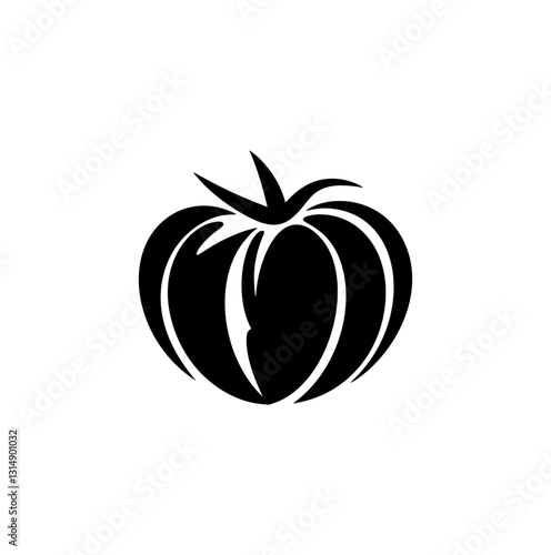 vector illustration of a tomato