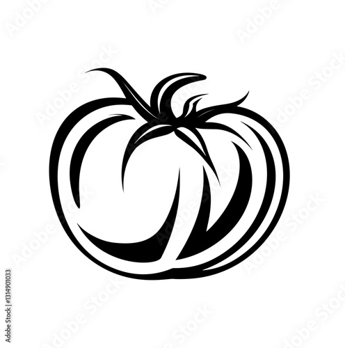 vector illustration of a tomato