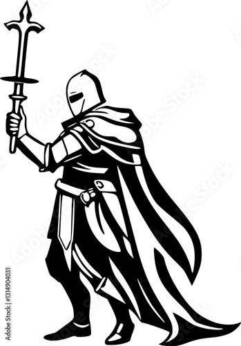 Knight with Crossed Swords