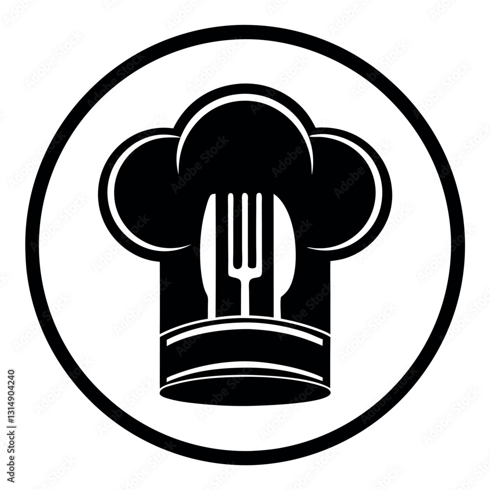 Chef logo black-color-in-white-background. Chef logo black-color-in-white-background.