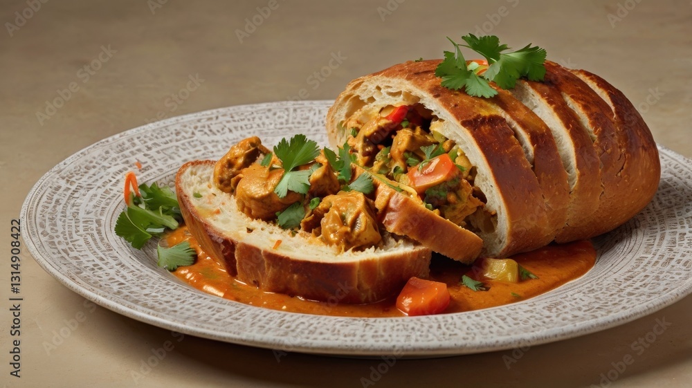 South African Bunny Chow (Curry in a Bread Loaf)