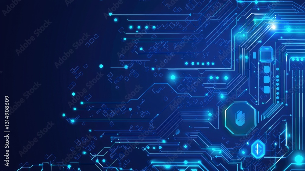 Futuristic Circuit Board Technology Background (1) Futuristic Circuit Board Technology Background (1)
