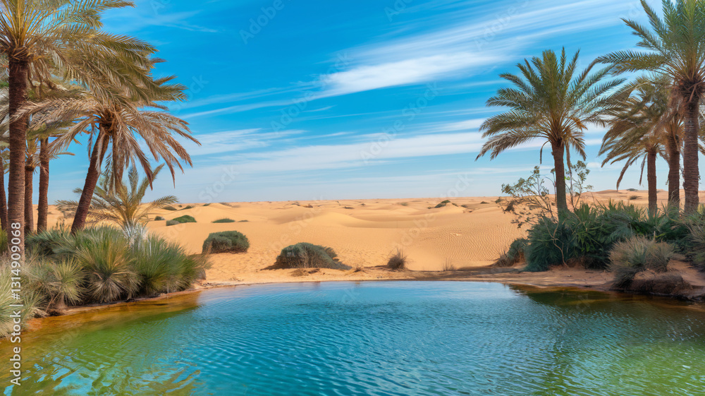 oasis in the desert oasis in the desert