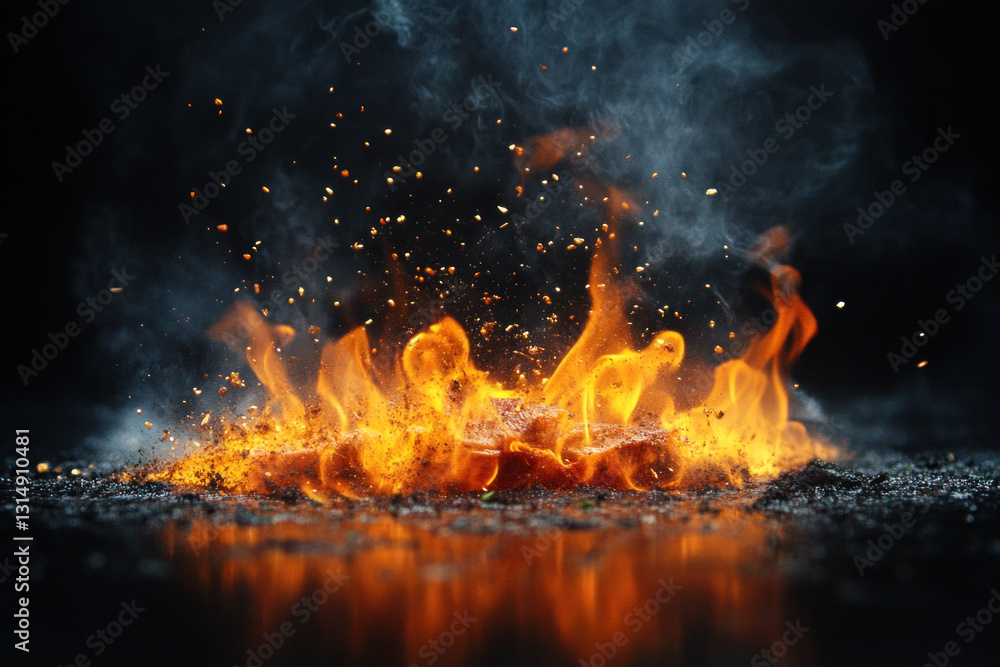 Vibrant fiery wallpaper with mesmerizing hues of red, orange, and yellow blending in a captivating display, igniting a powerful and striking visual impact. Vibrant fiery wallpaper with mesmerizing hues of red, orange, and yellow blending in a captivating display, igniting a powerful and striking visual impact.