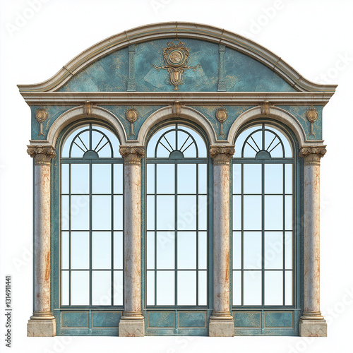 Royal greenhouse windows with patina finishing