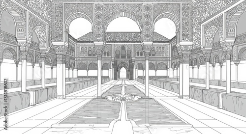 The Alhambra Palace in Spain: Islamic Architecture, Gardens, and Fountains