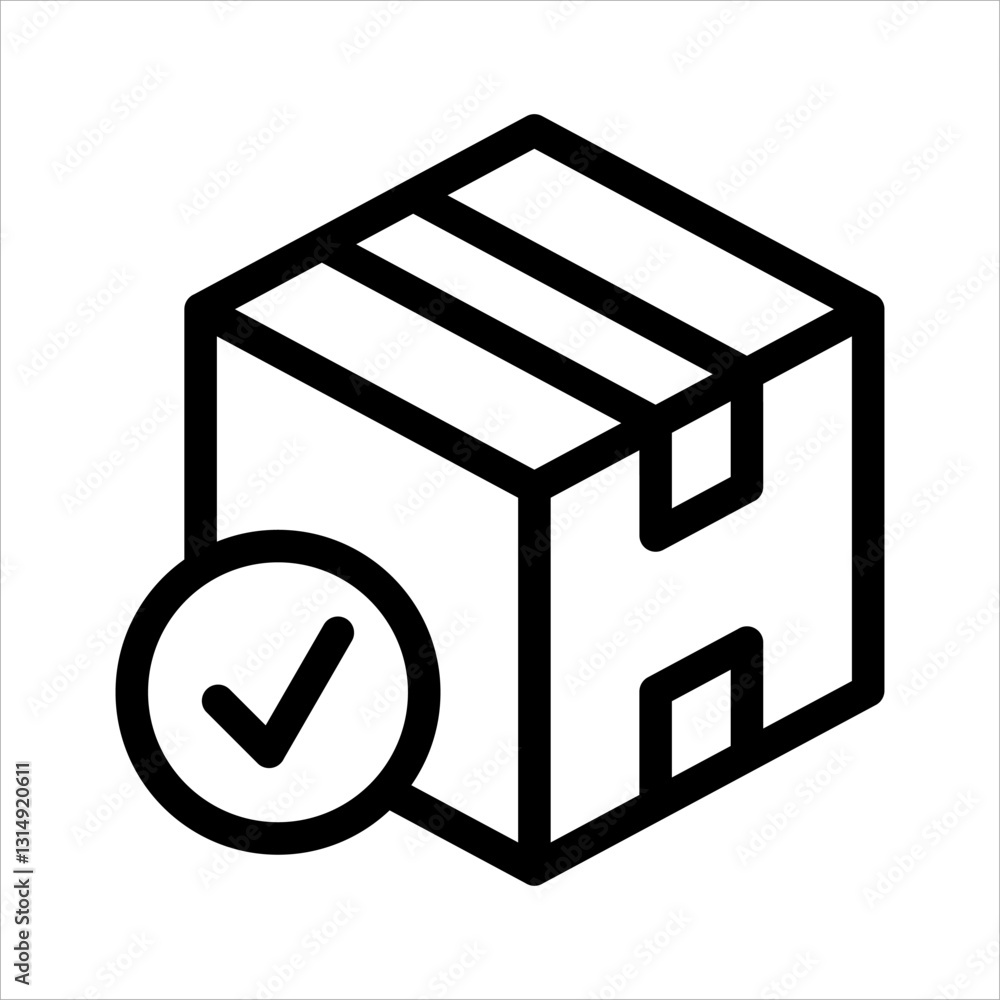 Accepted Package From Delivery and Logistics Sets Accepted Package From Delivery and Logistics Sets