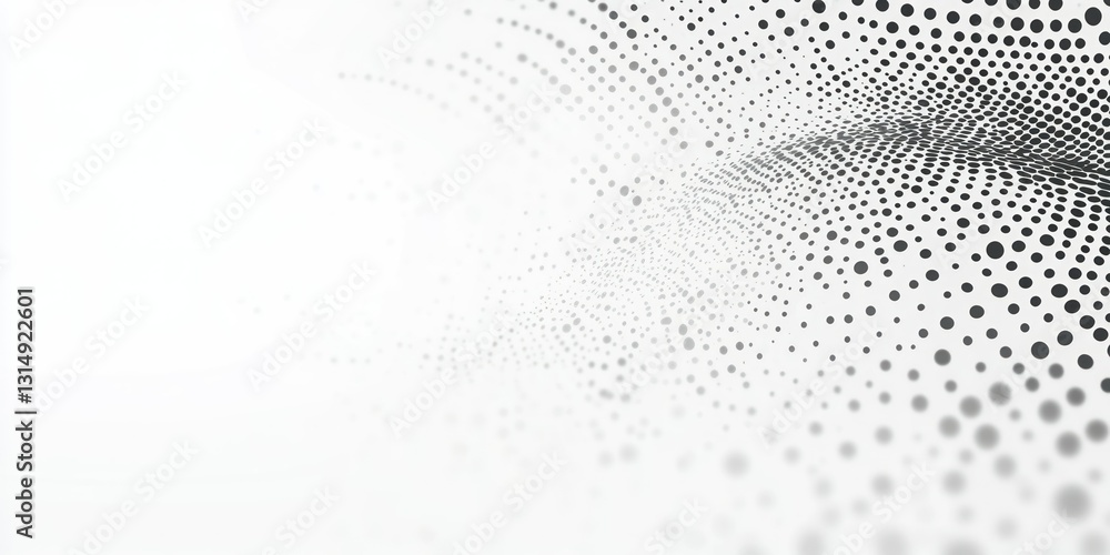 Naklejka premium White and gray background with a halftone pattern. Abstract light effect grunge texture for decoration design. 