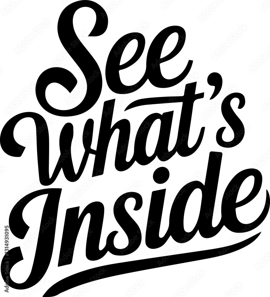 Obraz premium See What's Inside.