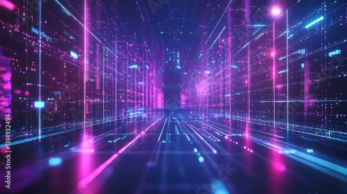 Wallpaper Mural Innovating business strategies futuristic cityscape digital art abstract environment global perspective futuristic business background Torontodigital.ca