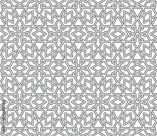 JPG Seamless girih pattern. Girih 5. Traditional Islamic Design. Mosque decoration element. Seamless geometric pattern. Seamless islamic pattern. Background illustration. Morocco seamless pattern.