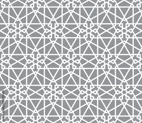 JPG Seamless girih pattern. Girih 5. Traditional Islamic Design. Mosque decoration element. Seamless geometric pattern. Seamless islamic pattern. Background illustration. Morocco seamless pattern.