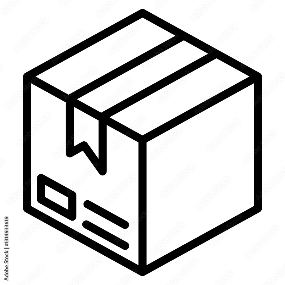 Parcel Box Icon Element For Design Parcel Box Icon Element For Design