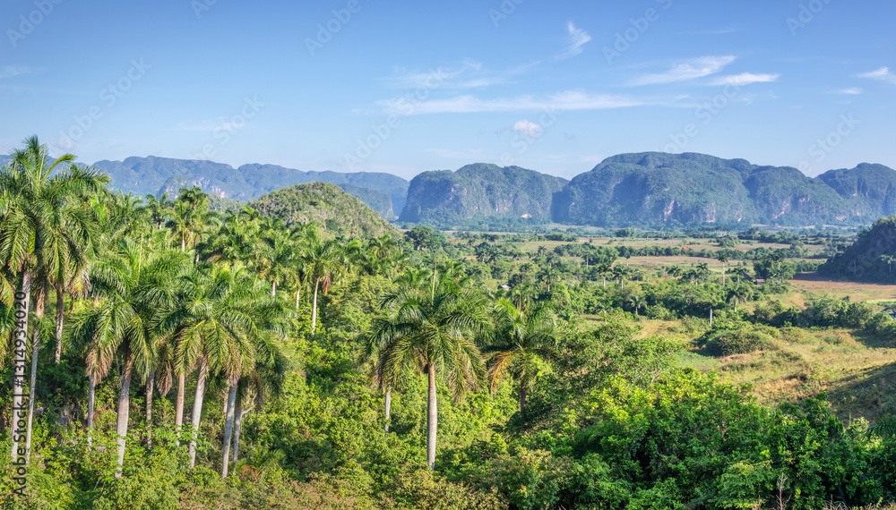 Panorama of Vinales valley, Cuba