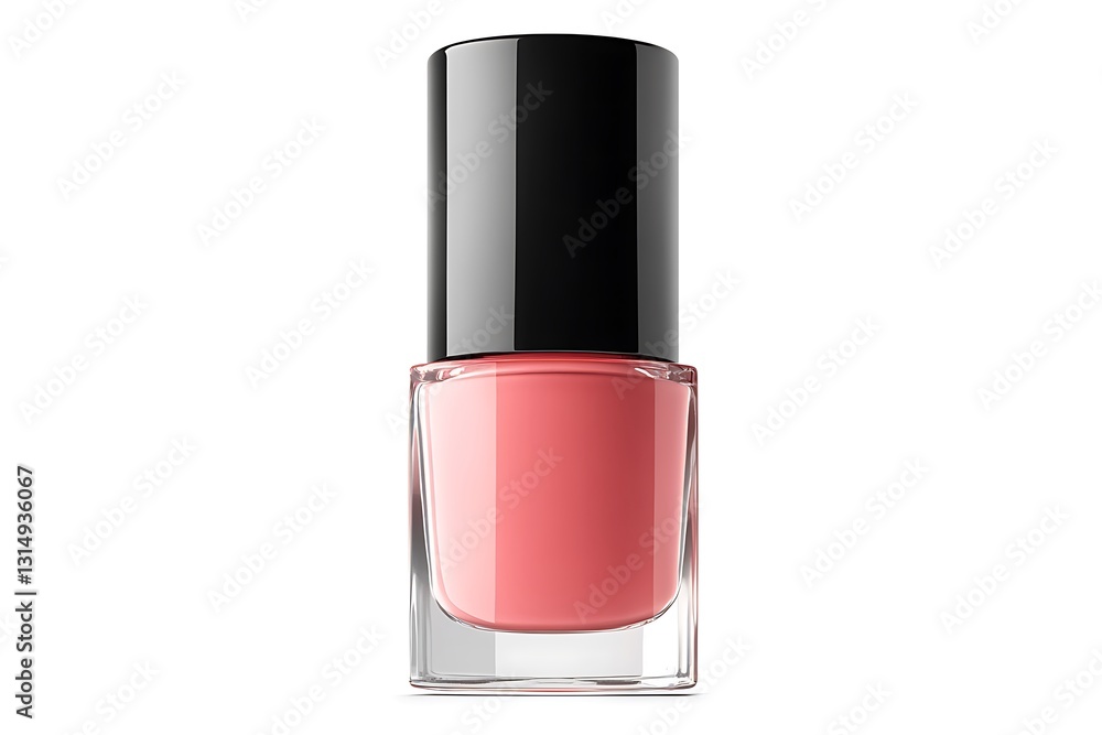 a sleek bottle of nail polish with a soft pink shade a sleek bottle of nail polish with a soft pink shade