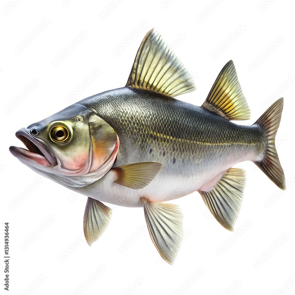 Fototapeta premium fish isolated and background white