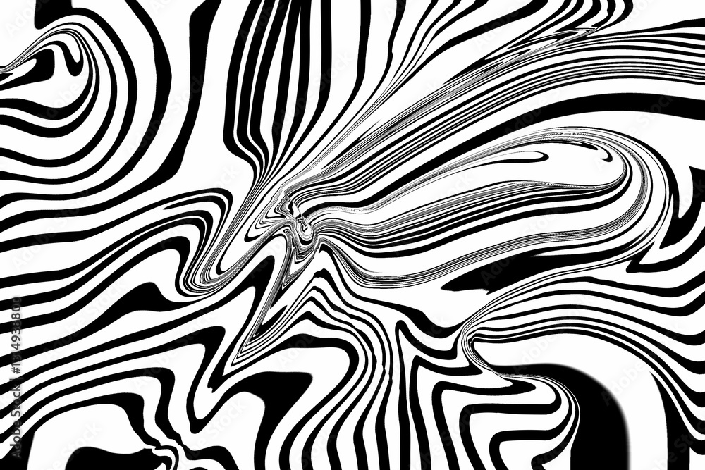 Obraz premium black and white abstract background with striped pattern