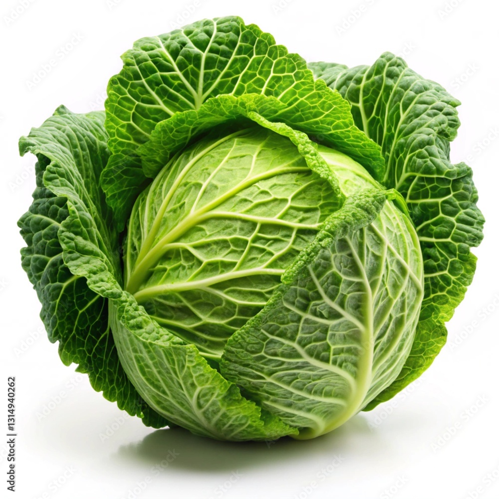 cabbage isolated on white background, full depth of field cabbage isolated on white background, full depth of field