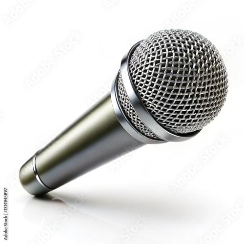 Microphone isolated on white background