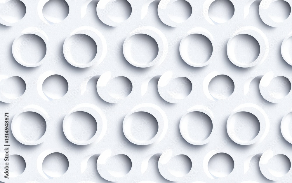 A textured pattern featuring circular cutouts in a white background, creating an abstract, modern design. A textured pattern featuring circular cutouts in a white background, creating an abstract, modern design.