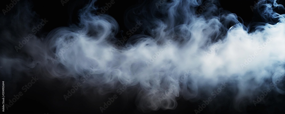 Dark Background Smoke Swirls Mysterious Black and White Image Dark Background Smoke Swirls Mysterious Black and White Image