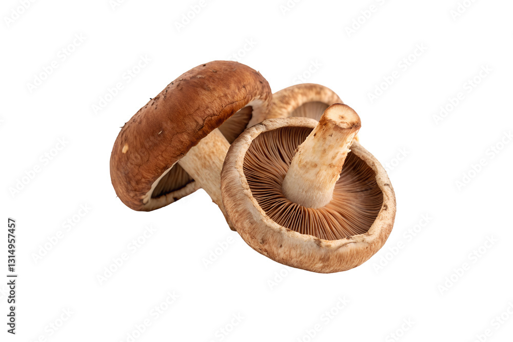Fototapeta premium Transparent Shiitake Mushroom Vegetable PNG Images – High-Quality & Editable