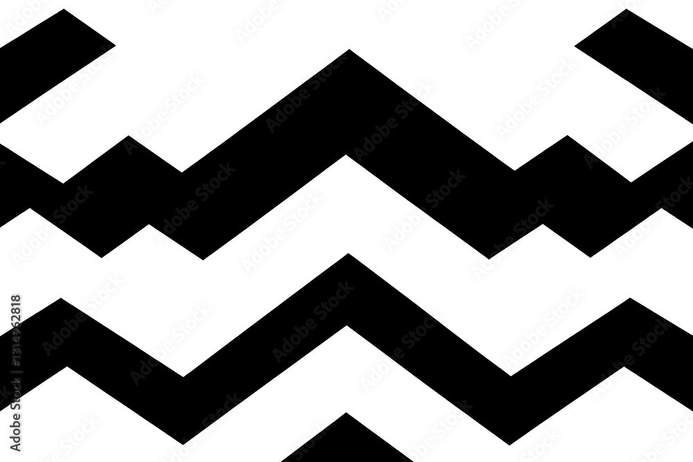 Black and White Zigzag Pattern Abstract Graphic Minimalist Design Black and White Zigzag Pattern Abstract Graphic Minimalist Design