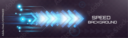 Futuristic speed background with glowing arrows, motion blur, digital technology concept, fast-moving elements, dynamic light trails, high-tech energy flow, acceleration effect, sci-fi motion design.

