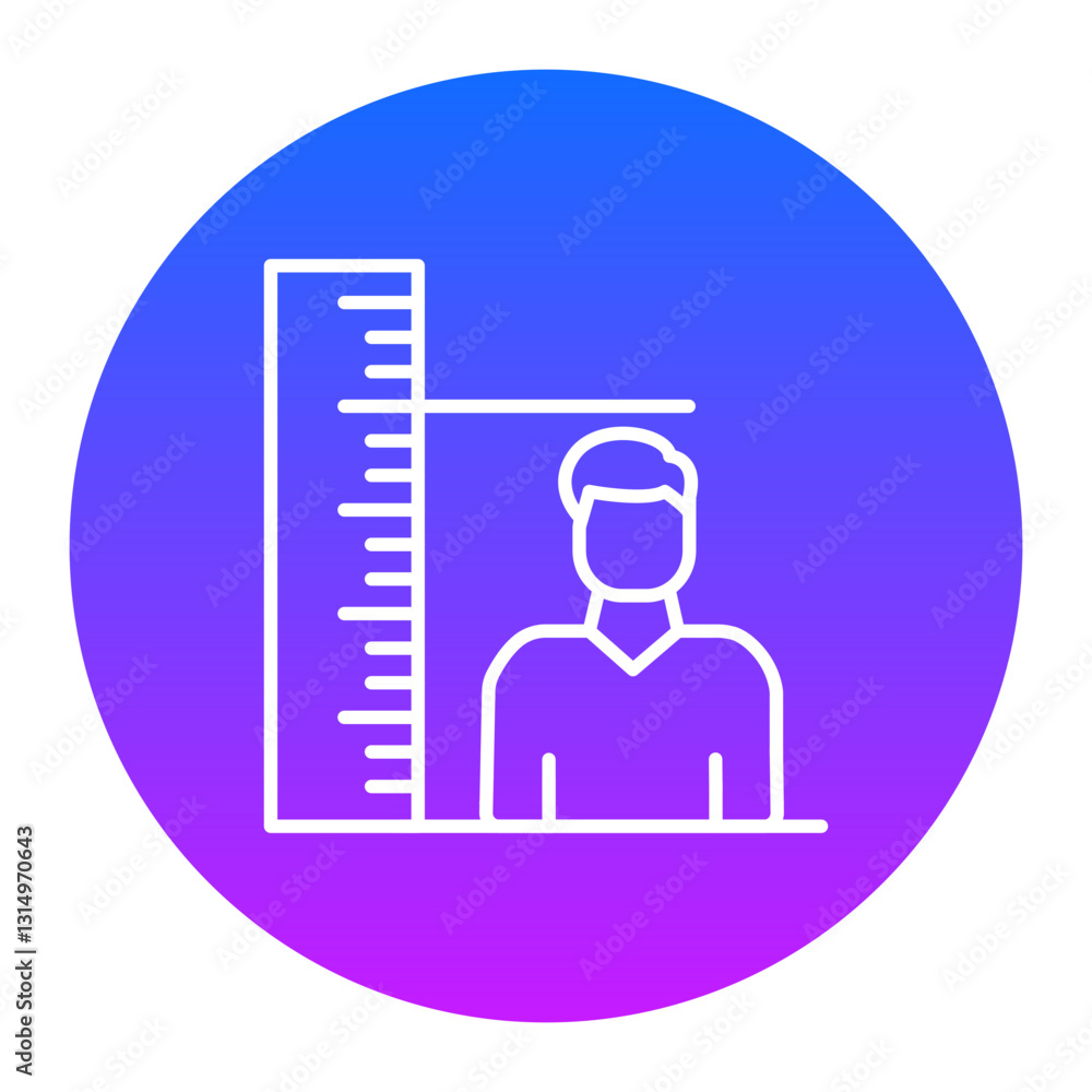 Height Check Icon Height Check Icon